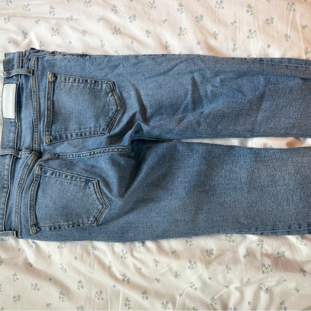 Re/Done Women's Straight Leg Jeans in Medium Blue